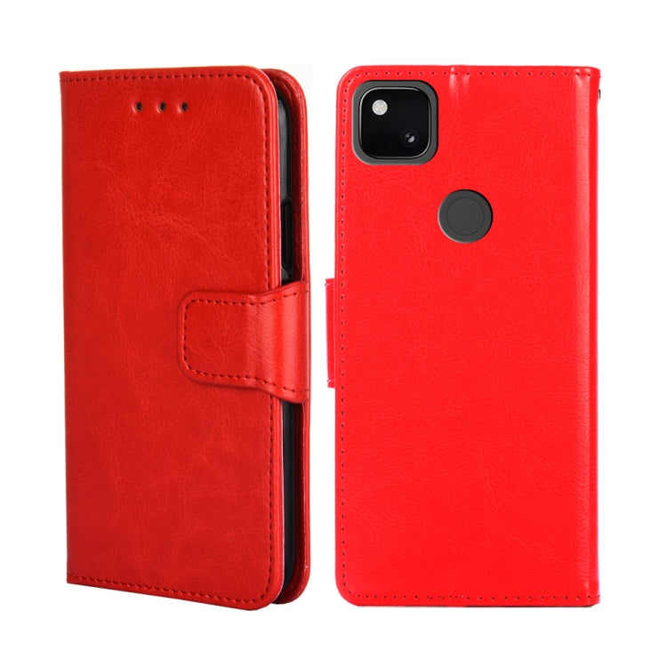 For Google Pixel 5 Crystal Texture Leather Phone Case
