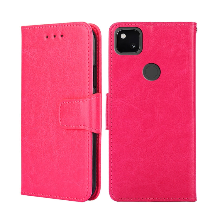 For Google Pixel 5 Crystal Texture Leather Phone Case