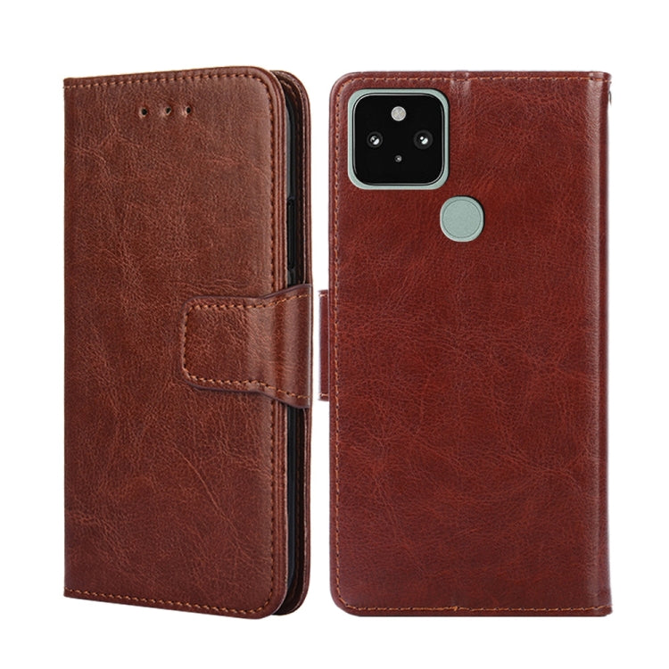 For Google Pixel 5 Crystal Texture Leather Phone Case