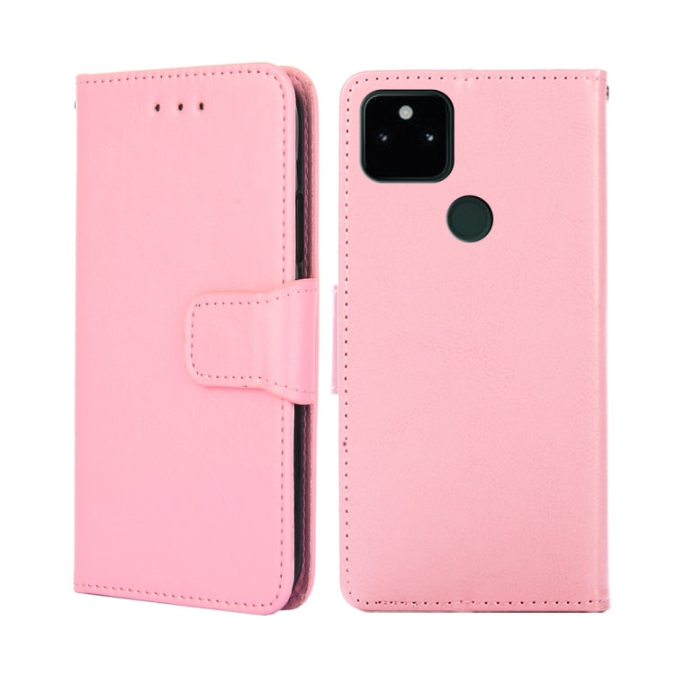For Google Pixel 5A Crystal Texture Leather Phone Case