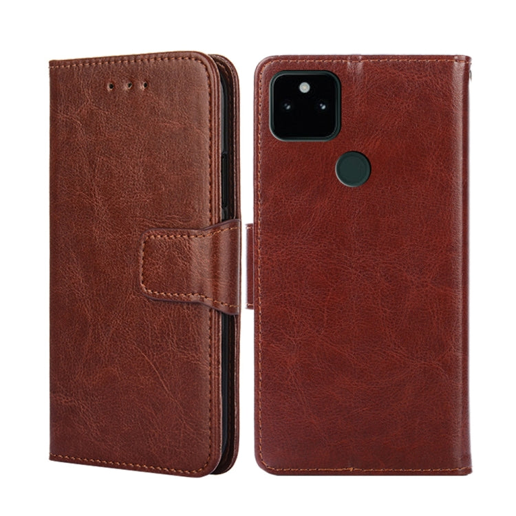 For Google Pixel 5A Crystal Texture Leather Phone Case