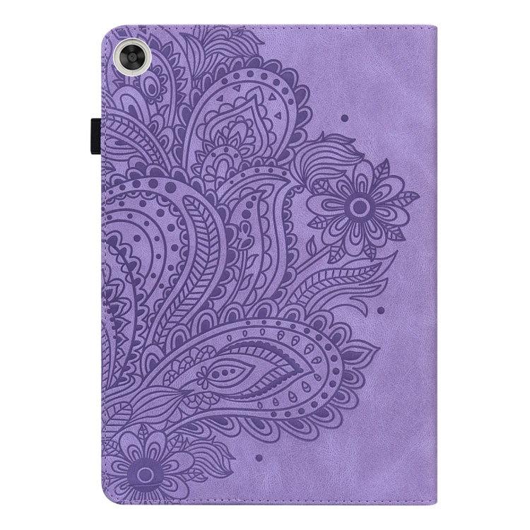 For Huawei Enjoy Tablet 2 10.1 inch Peacock Embossed Pattern TPU + PU Leather Tablet Case