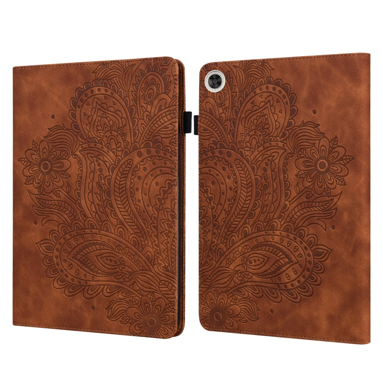 For Huawei Enjoy Tablet 2 10.1 inch Peacock Embossed Pattern TPU + PU Leather Tablet Case