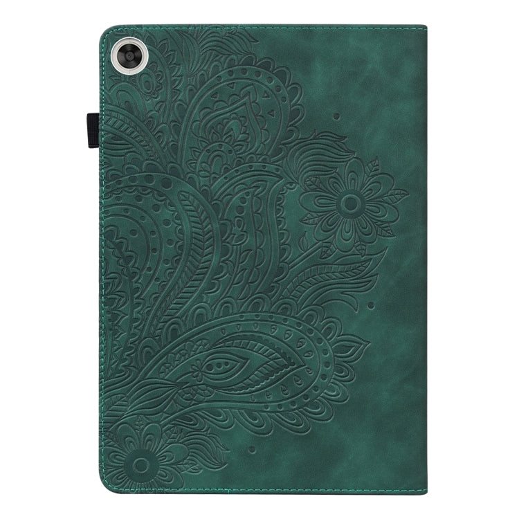 For Huawei Enjoy Tablet 2 10.1 inch Peacock Embossed Pattern TPU + PU Leather Tablet Case