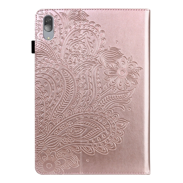 For Lenovo Tab P11 Pro 11.5 inch 2021 TB-J706L / TB-J706F Peacock Embossed Pattern TPU + PU Leather Tablet Case