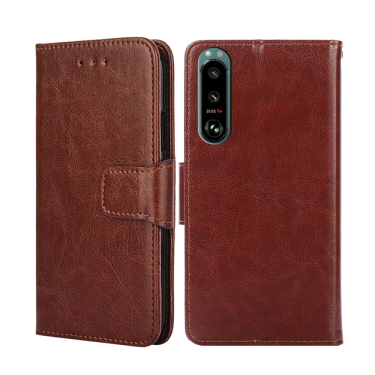 For Sony Xperia 5 III Crystal Texture Leather Phone Case