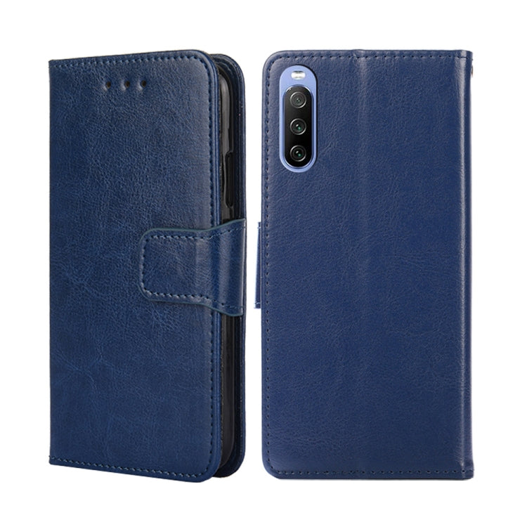 For Sony Xperia 10 III Crystal Texture Leather Phone Case