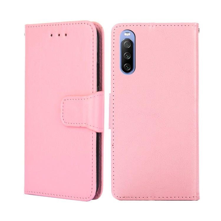 For Sony Xperia 10 III Crystal Texture Leather Phone Case