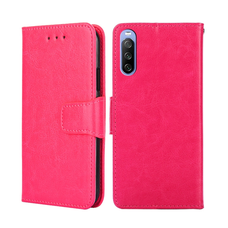 For Sony Xperia 10 III Crystal Texture Leather Phone Case