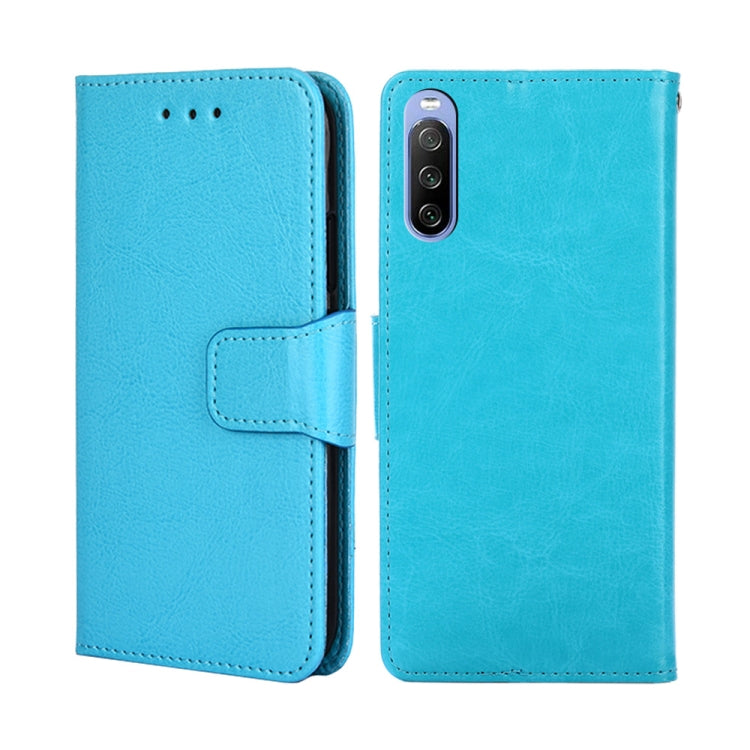 For Sony Xperia 10 III Crystal Texture Leather Phone Case