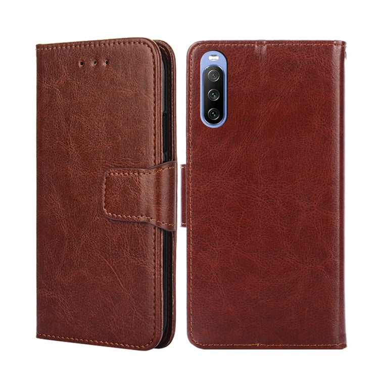 For Sony Xperia 10 III Crystal Texture Leather Phone Case
