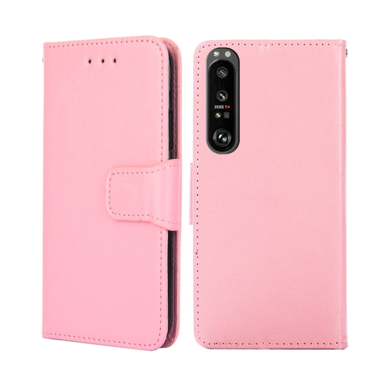 For Sony Xperia 1 III Crystal Texture Leather Phone Case