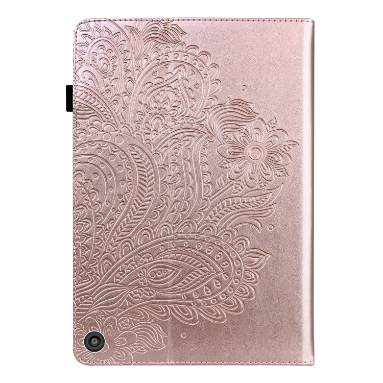 For Amazon Fire HD 10 2021 / HD 10 Plus 2021 Peacock Embossed Pattern Leather Tablet Case