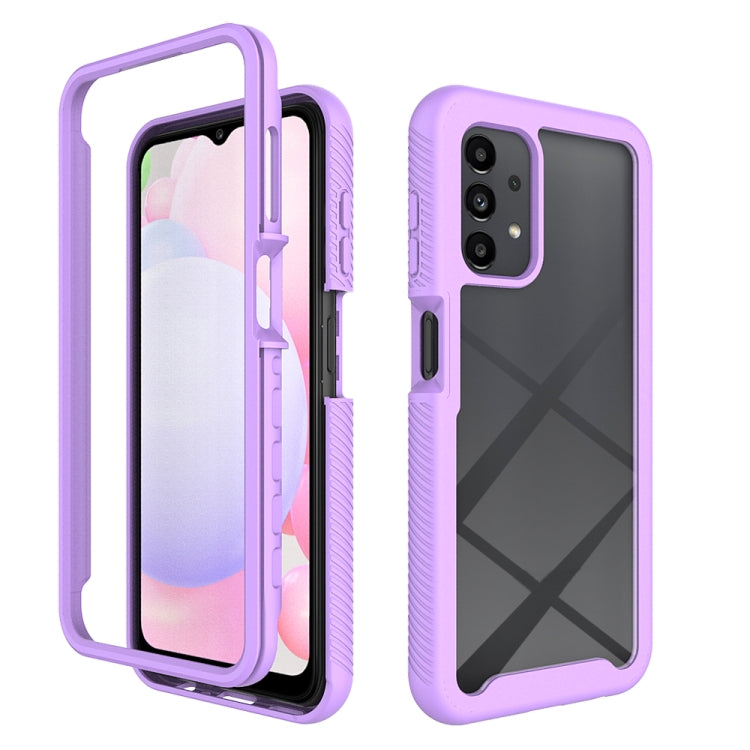 For Samsung Galaxy A13 4G Starry Sky Solid Color Series Shockproof PC + TPU Phone Case