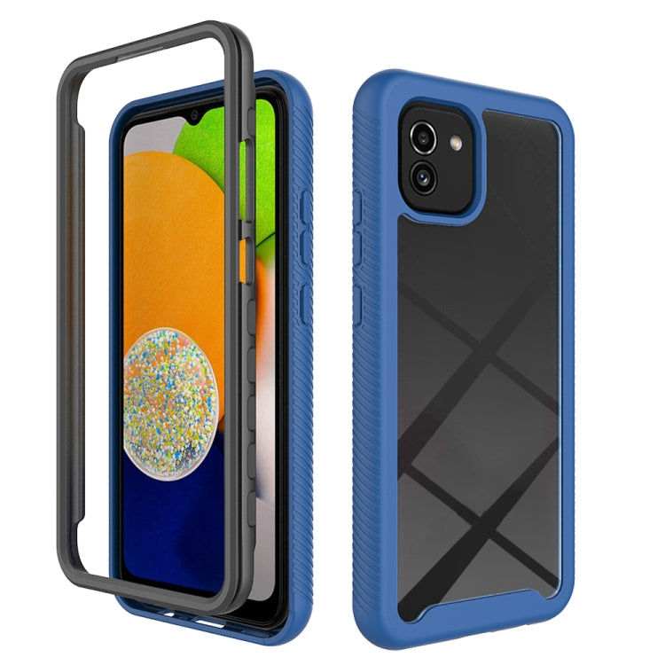 For Samsung Galaxy A03 164mm Starry Sky Solid Color Series Shockproof PC + TPU Phone Case