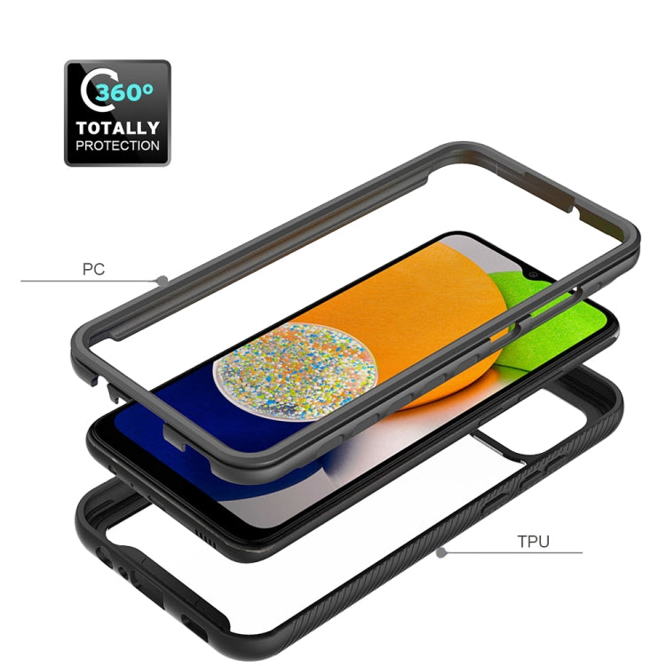 For Samsung Galaxy A03 164mm Starry Sky Solid Color Series Shockproof PC + TPU Phone Case