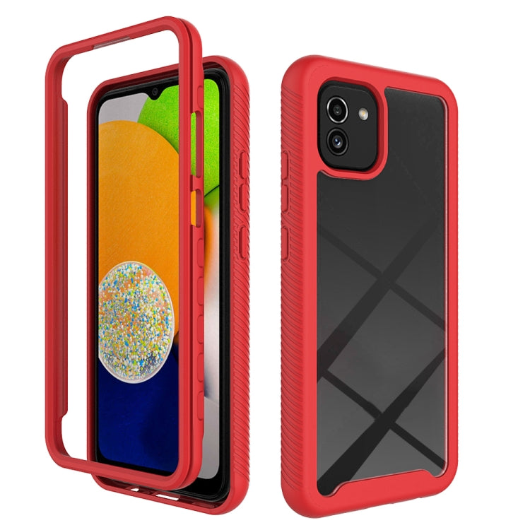 For Samsung Galaxy A03 164mm Starry Sky Solid Color Series Shockproof PC + TPU Phone Case