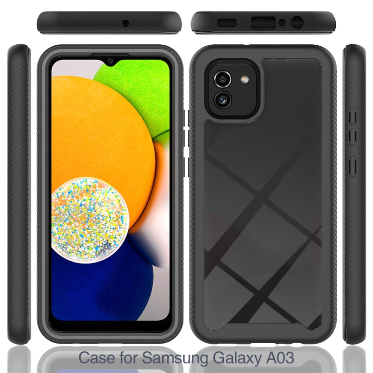 For Samsung Galaxy A03 164mm Starry Sky Solid Color Series Shockproof PC + TPU Phone Case