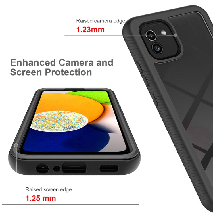 For Samsung Galaxy A03 164mm Starry Sky Solid Color Series Shockproof PC + TPU Phone Case