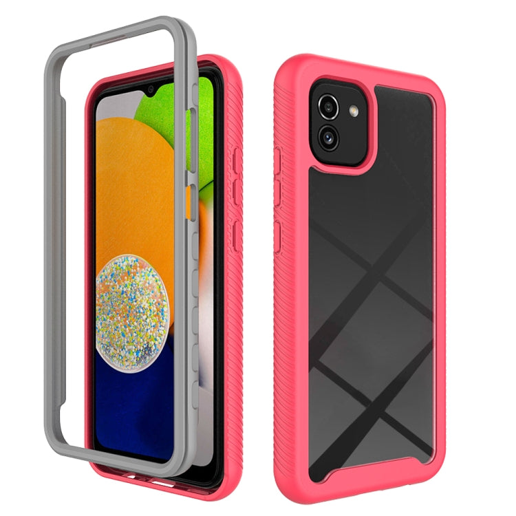 For Samsung Galaxy A03 164mm Starry Sky Solid Color Series Shockproof PC + TPU Phone Case
