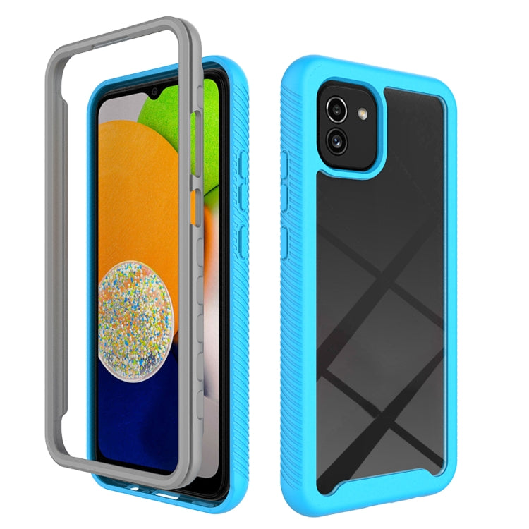 For Samsung Galaxy A03 164mm Starry Sky Solid Color Series Shockproof PC + TPU Phone Case