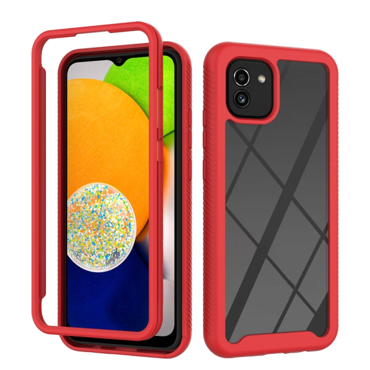 For Samsung Galaxy A03 166mm Starry Sky Solid Color Series Shockproof PC + TPU Phone Case