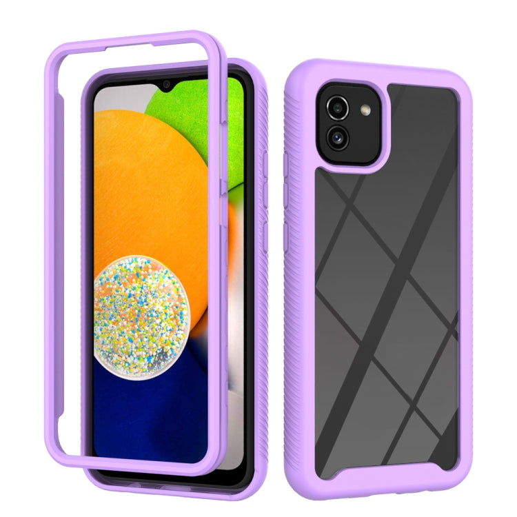 For Samsung Galaxy A03 166mm Starry Sky Solid Color Series Shockproof PC + TPU Phone Case