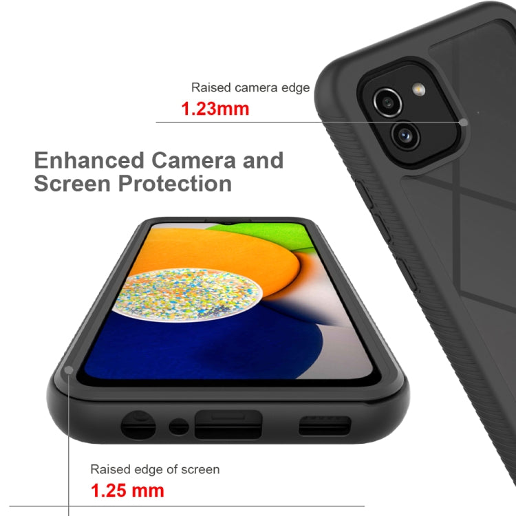 For Samsung Galaxy A03 166mm Starry Sky Solid Color Series Shockproof PC + TPU Phone Case