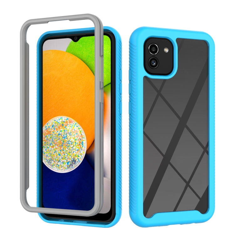 For Samsung Galaxy A03 166mm Starry Sky Solid Color Series Shockproof PC + TPU Phone Case