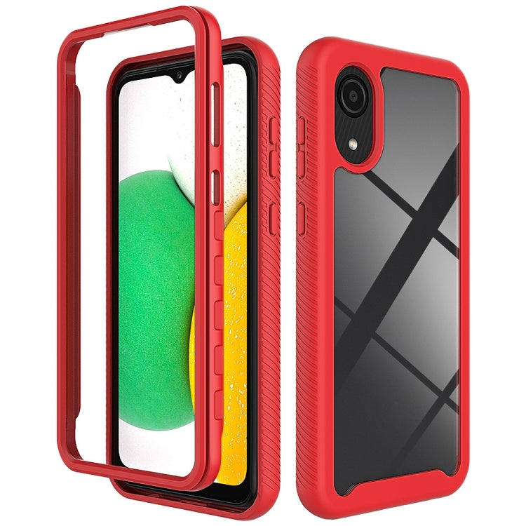 For Samsung Galaxy A03 Core Starry Sky Solid Color Series Shockproof PC + TPU Phone Case