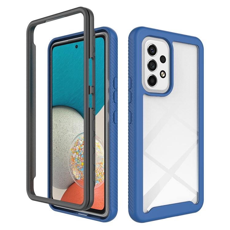 For Samsung Galaxy A53 5G Starry Sky Solid Color Series Shockproof PC + TPU Phone Case