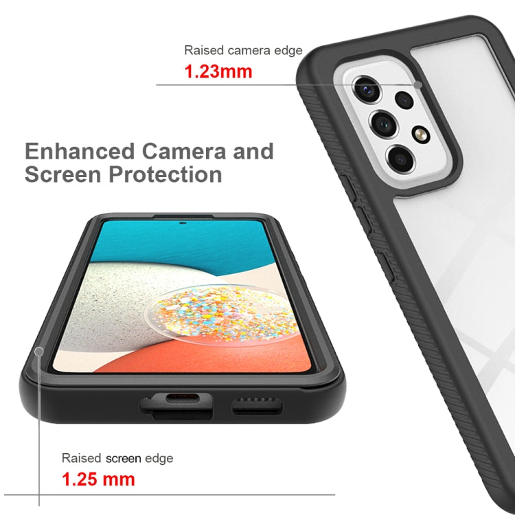 For Samsung Galaxy A53 5G Starry Sky Solid Color Series Shockproof PC + TPU Phone Case