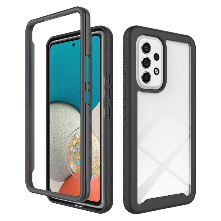 For Samsung Galaxy A53 5G Starry Sky Solid Color Series Shockproof PC + TPU Phone Case