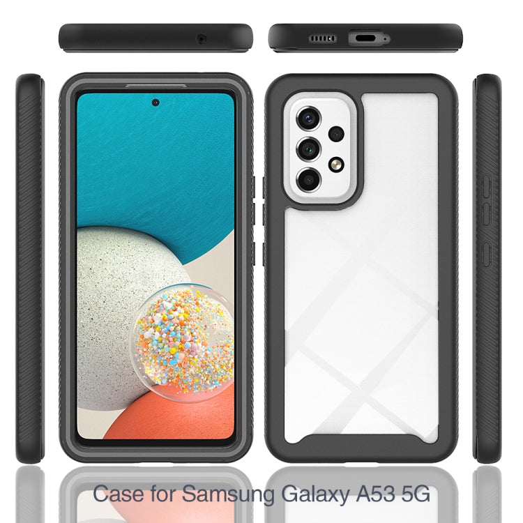 For Samsung Galaxy A53 5G Starry Sky Solid Color Series Shockproof PC + TPU Phone Case