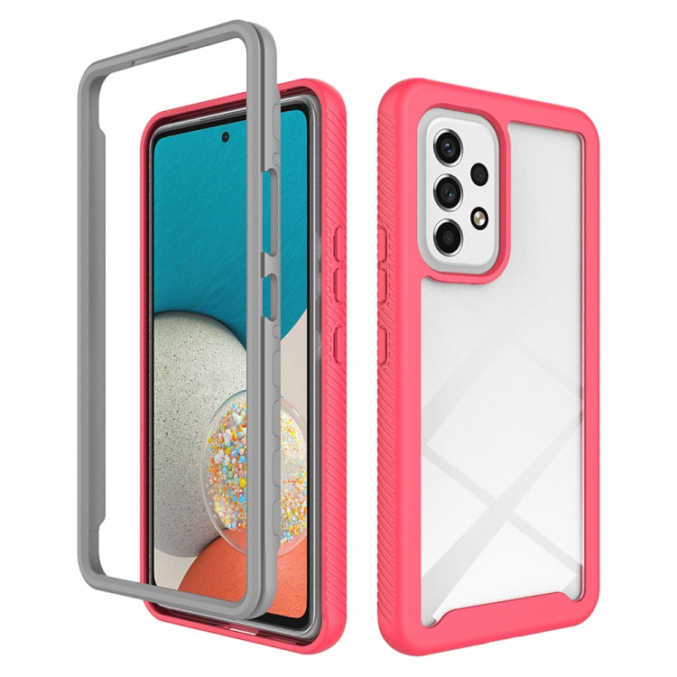 For Samsung Galaxy A53 5G Starry Sky Solid Color Series Shockproof PC + TPU Phone Case