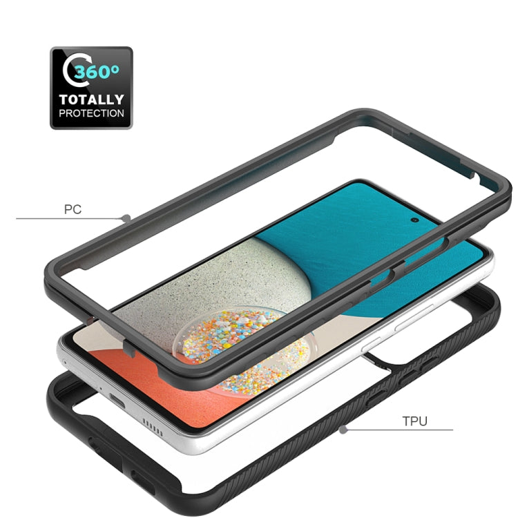 For Samsung Galaxy A53 5G Starry Sky Solid Color Series Shockproof PC + TPU Phone Case