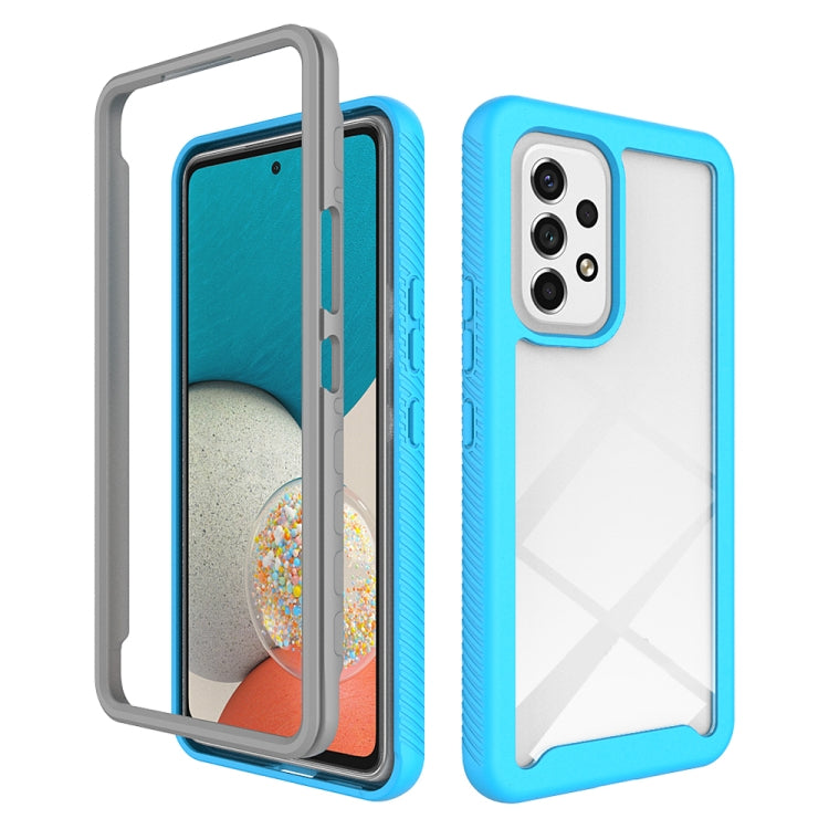 For Samsung Galaxy A53 5G Starry Sky Solid Color Series Shockproof PC + TPU Phone Case