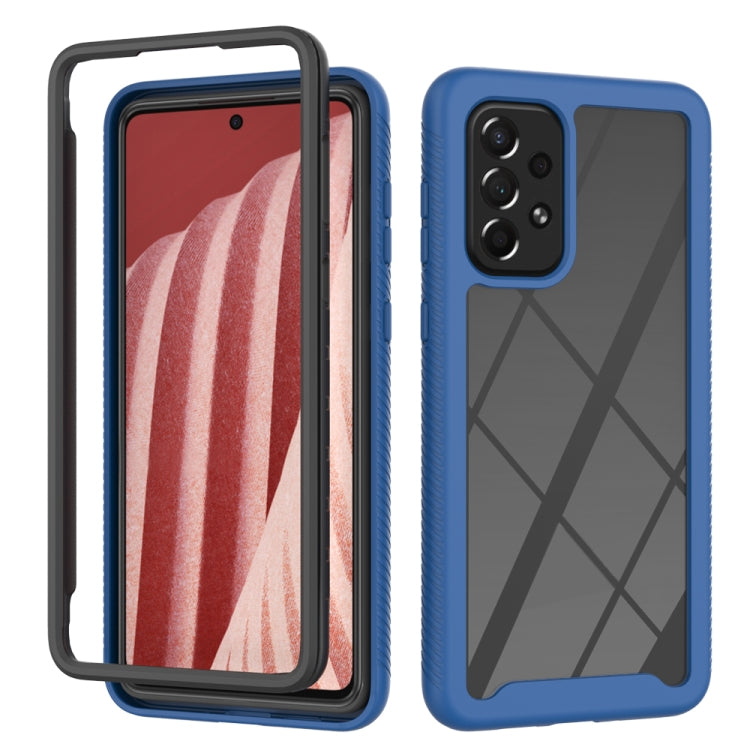 For Samsung Galaxy A73 5G Starry Sky Solid Color Series Shockproof PC + TPU Phone Case