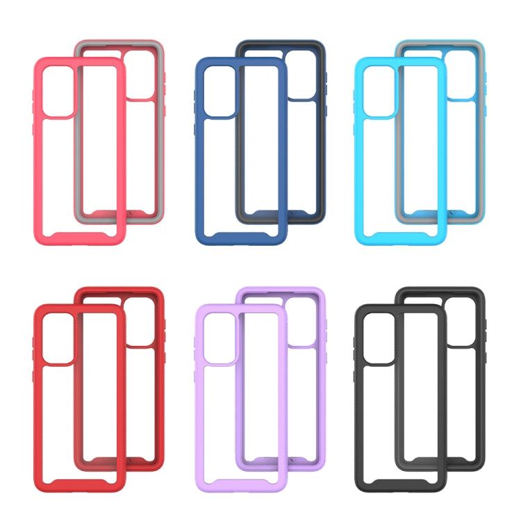 For Samsung Galaxy A73 5G Starry Sky Solid Color Series Shockproof PC + TPU Phone Case