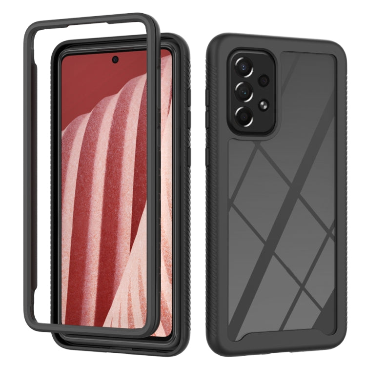 For Samsung Galaxy A73 5G Starry Sky Solid Color Series Shockproof PC + TPU Phone Case