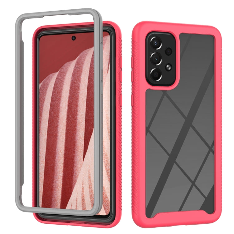 For Samsung Galaxy A73 5G Starry Sky Solid Color Series Shockproof PC + TPU Phone Case