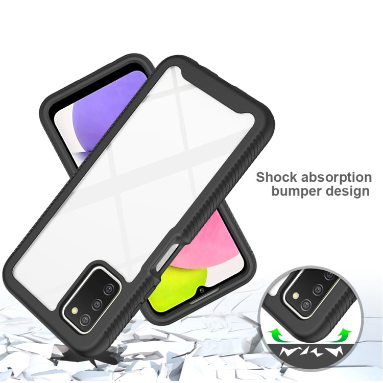 For Samsung Galaxy A03s 164mm Starry Sky Solid Color Series Shockproof PC + TPU Phone Case