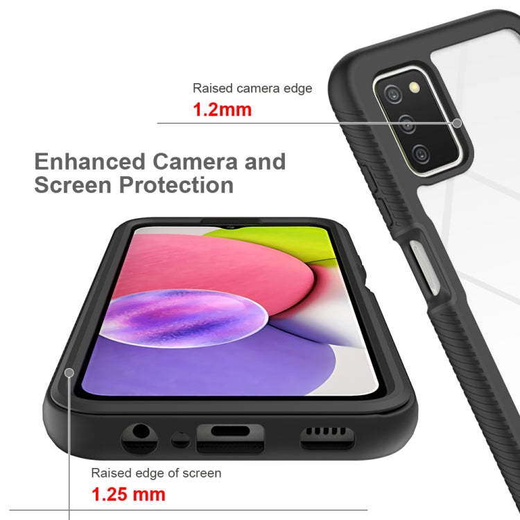 For Samsung Galaxy A03s 164mm Starry Sky Solid Color Series Shockproof PC + TPU Phone Case