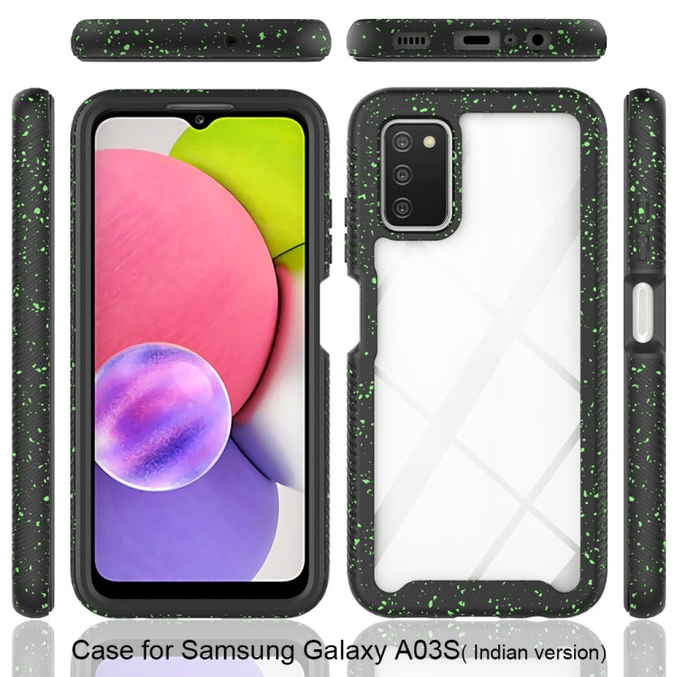 For Samsung Galaxy A03s 164mm Starry Sky Solid Color Series Shockproof PC + TPU Phone Case