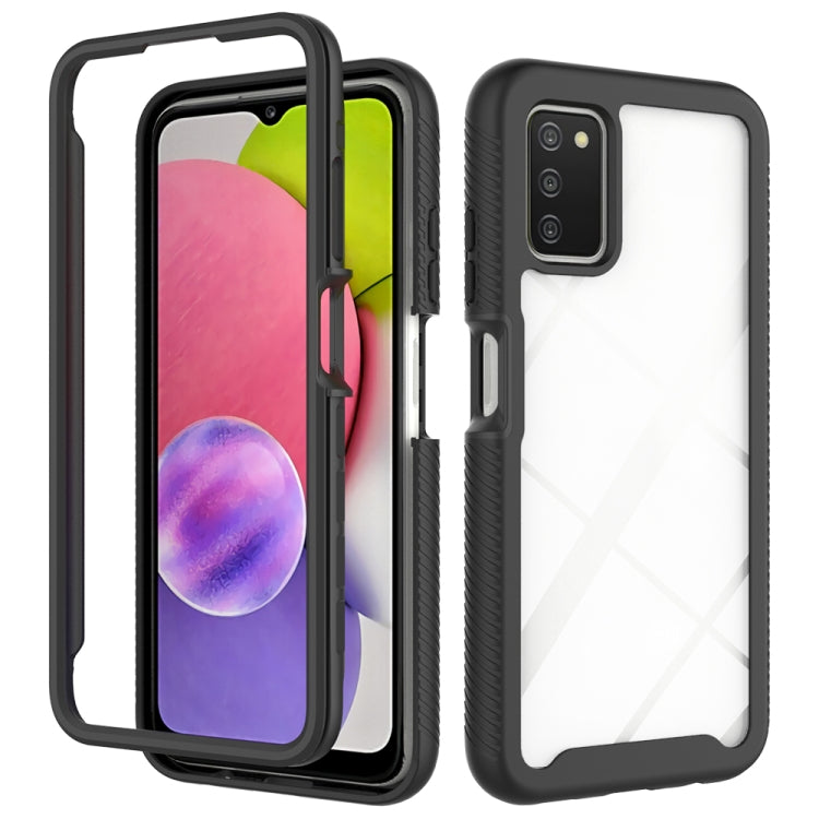 For Samsung Galaxy A03s 164mm Starry Sky Solid Color Series Shockproof PC + TPU Phone Case