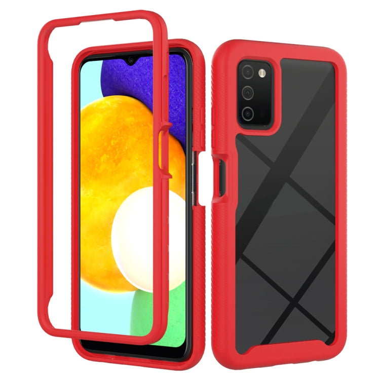 For Samsung Galaxy A03s 166mm Starry Sky Solid Color Series Shockproof PC + TPU Phone Case