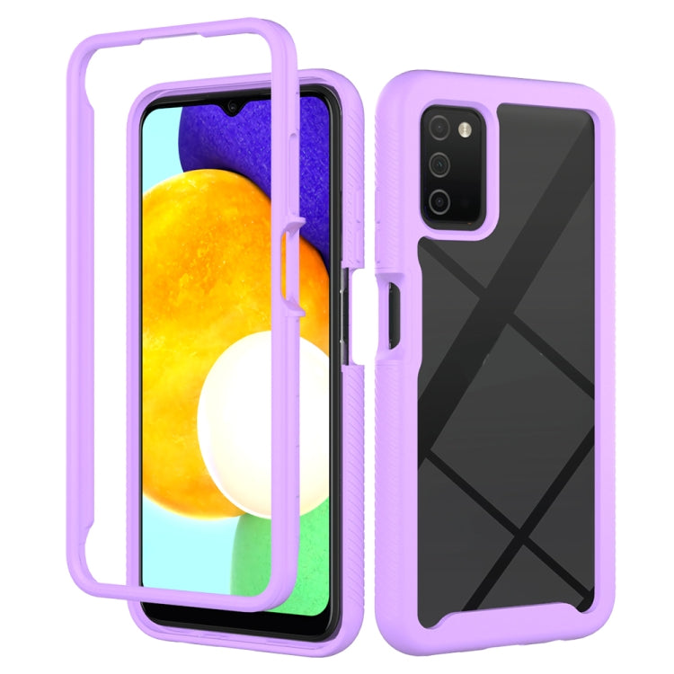 For Samsung Galaxy A03s 166mm Starry Sky Solid Color Series Shockproof PC + TPU Phone Case