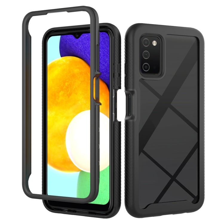 For Samsung Galaxy A03s 166mm Starry Sky Solid Color Series Shockproof PC + TPU Phone Case