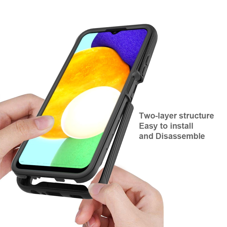 For Samsung Galaxy A03s 166mm Starry Sky Solid Color Series Shockproof PC + TPU Phone Case