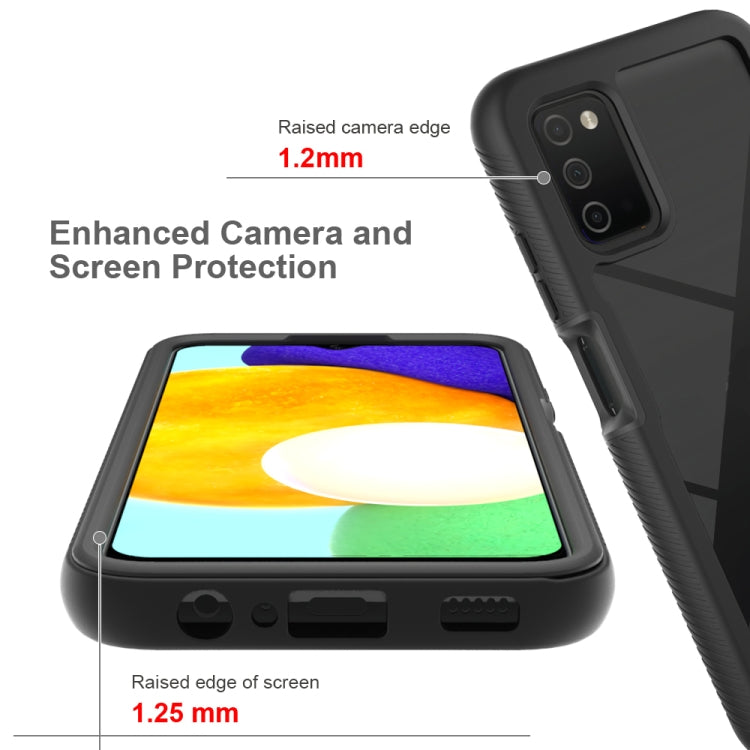 For Samsung Galaxy A03s 166mm Starry Sky Solid Color Series Shockproof PC + TPU Phone Case